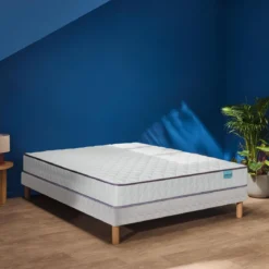 Ensemble sommier et matelas ressorts ensachés ferme Merinos Well Bed