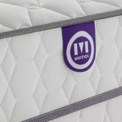 Ensemble sommier et matelas ressorts ensachés ferme Merinos Well Bed