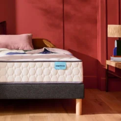 Ensemble sommier et matelas ressorts ensachés ferme Merinos Cosy Lit