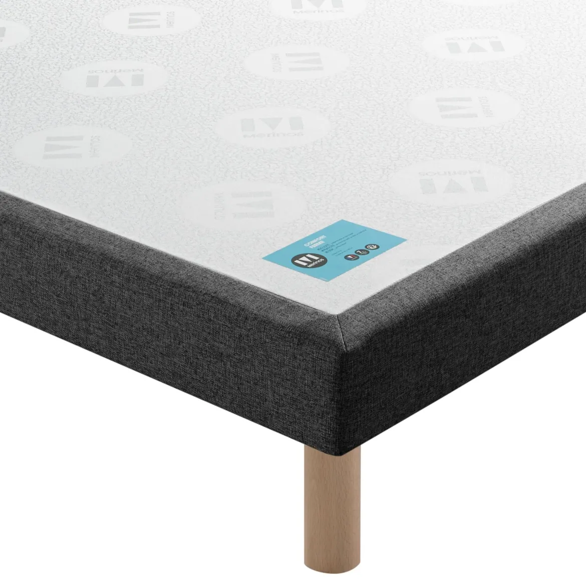 Ensemble sommier et matelas ressorts ensachés ferme Merinos Cosy Lit