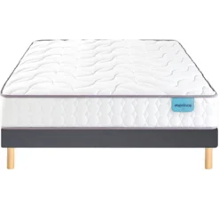 Ensemble sommier et matelas ressorts ensachés ferme Merinos Cosy Lit