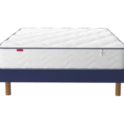 Ensemble sommier et matelas ressorts et mémoire de forme ferme Merinos Sweety