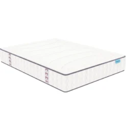 Ensemble sommier et matelas ressorts et mémoire de forme ferme Merinos Beauty Bed