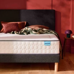 Ensemble sommier et matelas ressorts et mémoire de forme ferme Merinos Beauty Bed