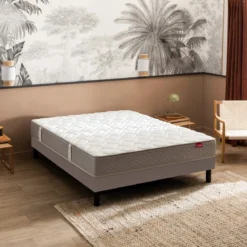 Ensemble sommier et matelas ressorts ensachés très ferme Epeda Ailleurs