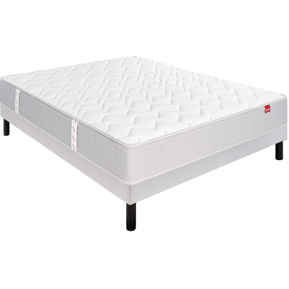 Ensemble sommier et matelas ressorts ensachés très ferme Epeda Ailleurs