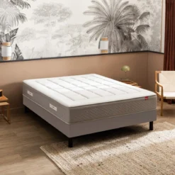Ensemble sommier et matelas ressorts multi-actifs ferme Epeda Inoubliable