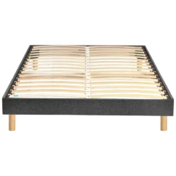 Ensemble sommier et matelas ressorts ensachés ferme Merinos Enjoy Bleu