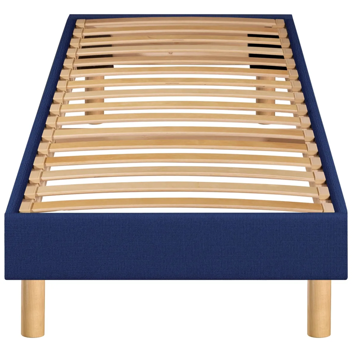 Ensemble sommier et matelas ressorts ensachés ferme Merinos Enjoy Bleu