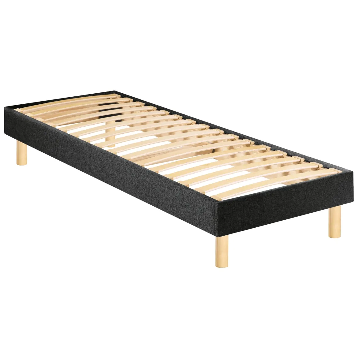 Ensemble sommier et matelas ressorts ensachés ferme Merinos Enjoy Bleu