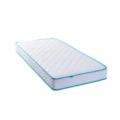 Ensemble sommier et matelas ressorts ensachés ferme Merinos Enjoy Bleu