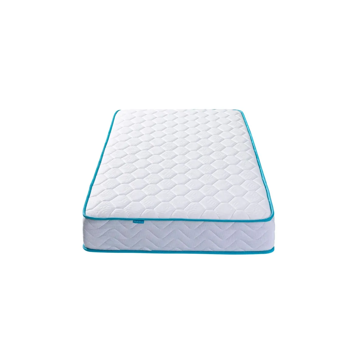 Ensemble sommier et matelas ressorts ensachés ferme Merinos Enjoy Bleu