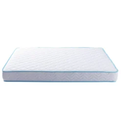 Ensemble sommier et matelas ressorts ensachés ferme Merinos Enjoy Bleu