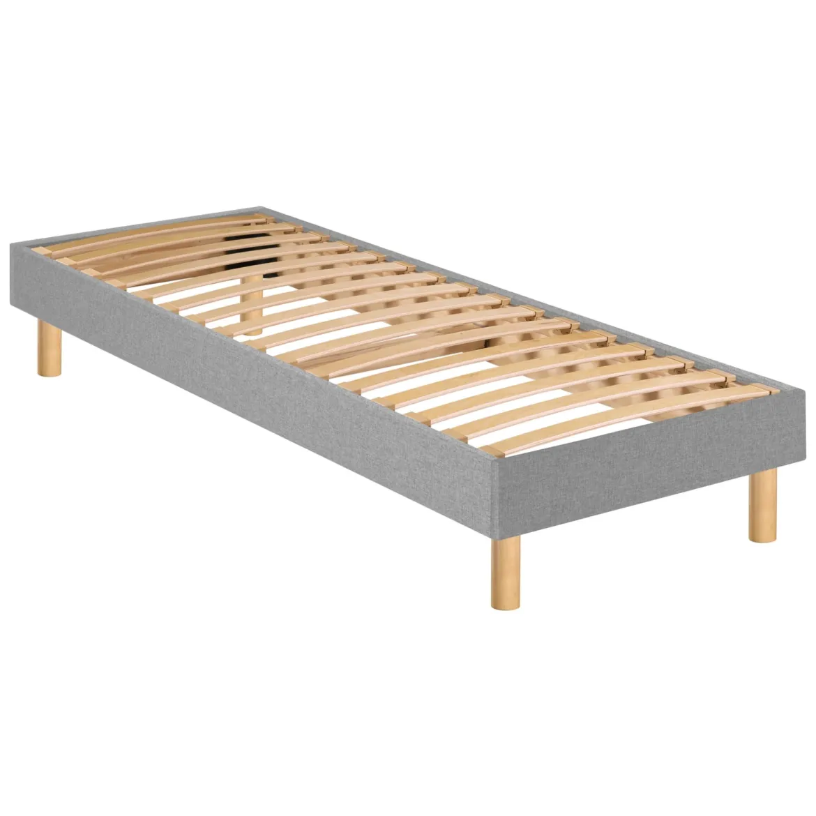 Ensemble sommier et matelas ressorts ensachés ferme Merinos Enjoy Bleu