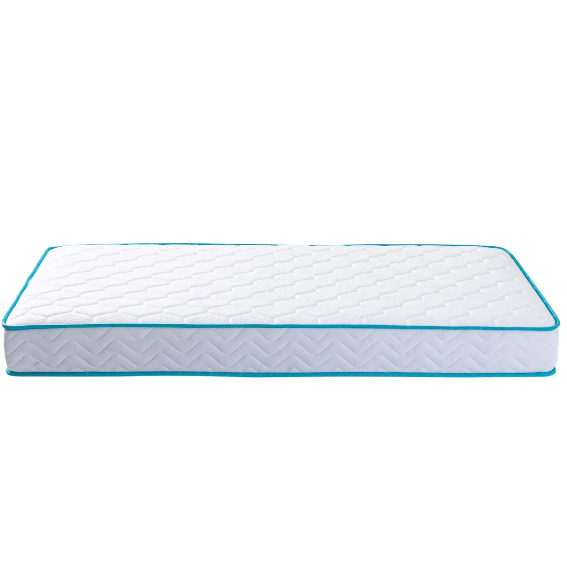 Ensemble sommier et matelas ressorts ensachés ferme Merinos Enjoy Bleu