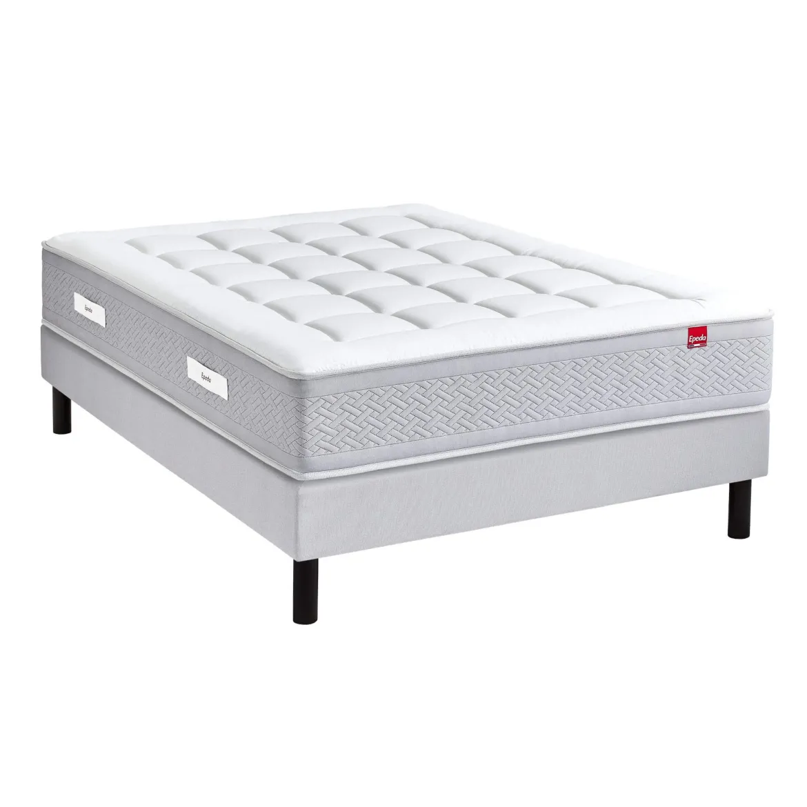 Ensemble sommier et matelas ressorts ensachés mi-ferme Epeda Le Majestueux
