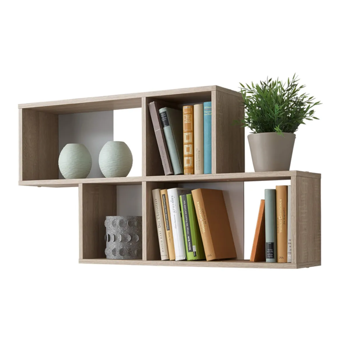 Etagère murale 4 cases en bois - ET13042