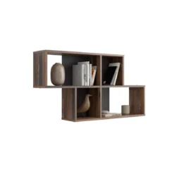 Etagère murale 4 cases en bois - ET13042