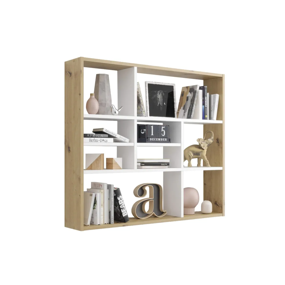 Etagère murale à cases en bois - ET13041