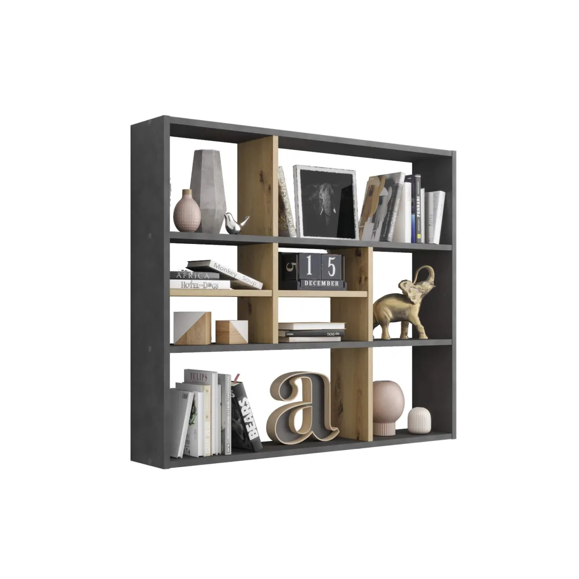 Etagère murale à cases en bois - ET13041