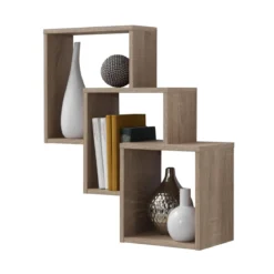 Etagère murale 3 compartiments en bois - ET13048