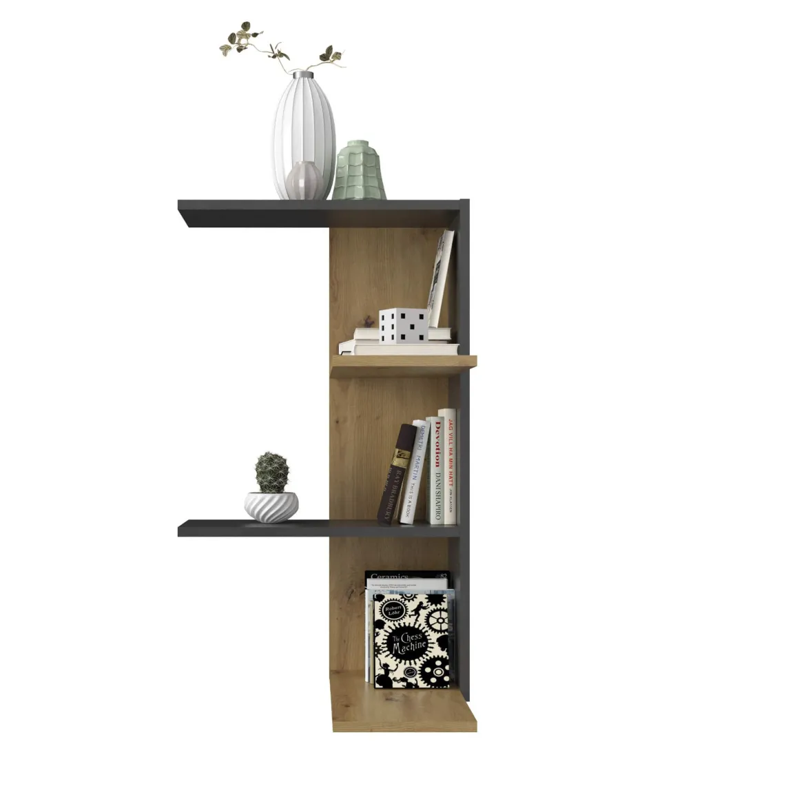 Etagère murale d'angle en bois - ET13038