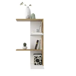 Etagère murale d'angle en bois - ET13038