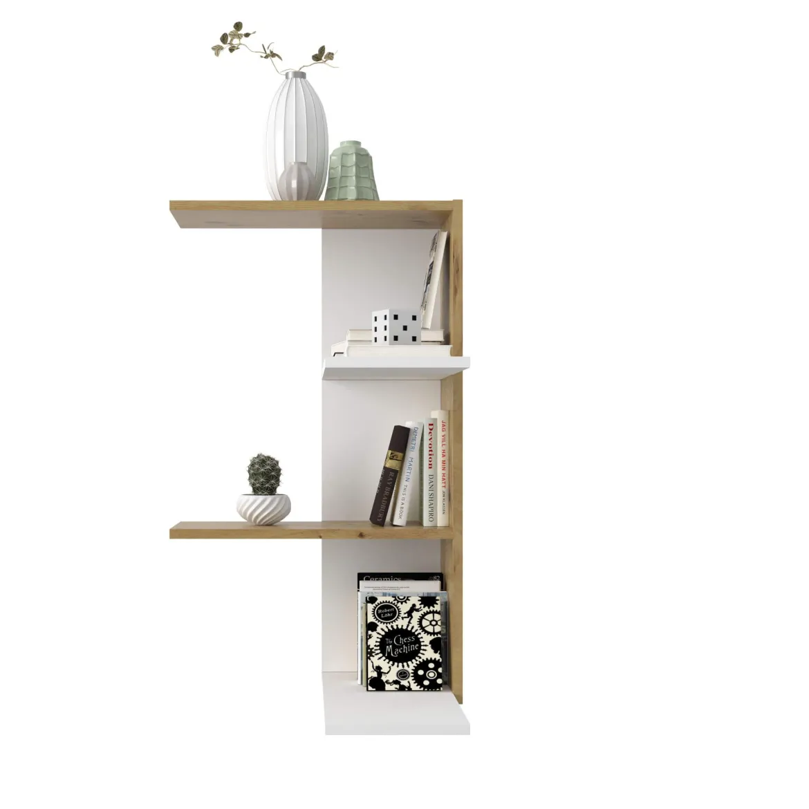 Etagère murale d'angle en bois - ET13038