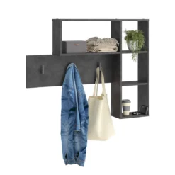 Etagère murale + porte manteaux - ET13052