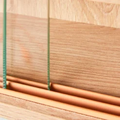 Etagère murale style vitrine en bois - ET12114
