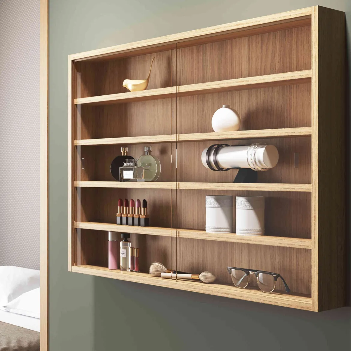 Etagère murale vitrée - ET6040