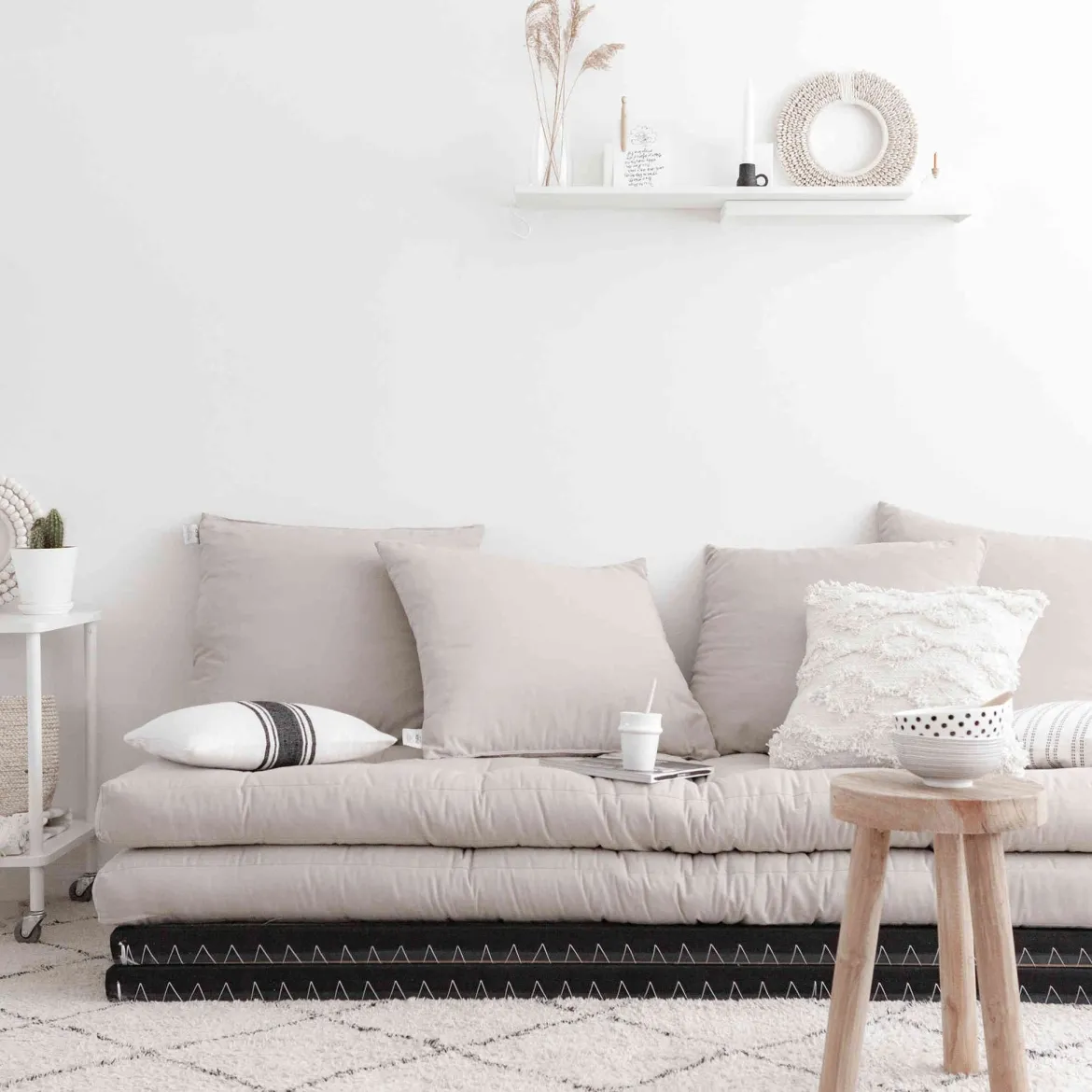 Futon canapé lit 3 places 2x70x200 CHICO