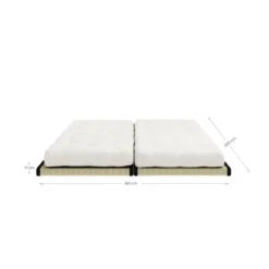 Futon canapé lit 3 places 2x70x200 CHICO