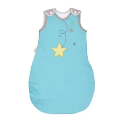 Gigoteuse bébé été jersey bio bleu turquoise