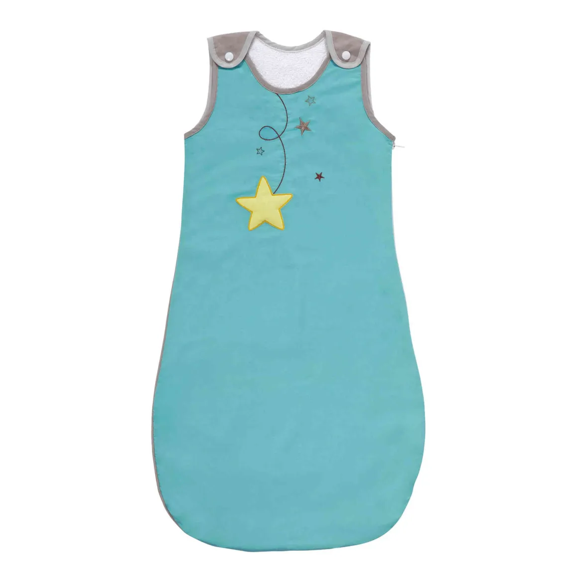 Gigoteuse bébé été jersey bio bleu turquoise