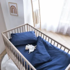 Housse de couette bébé coton lavé 80x120 - SOMEO