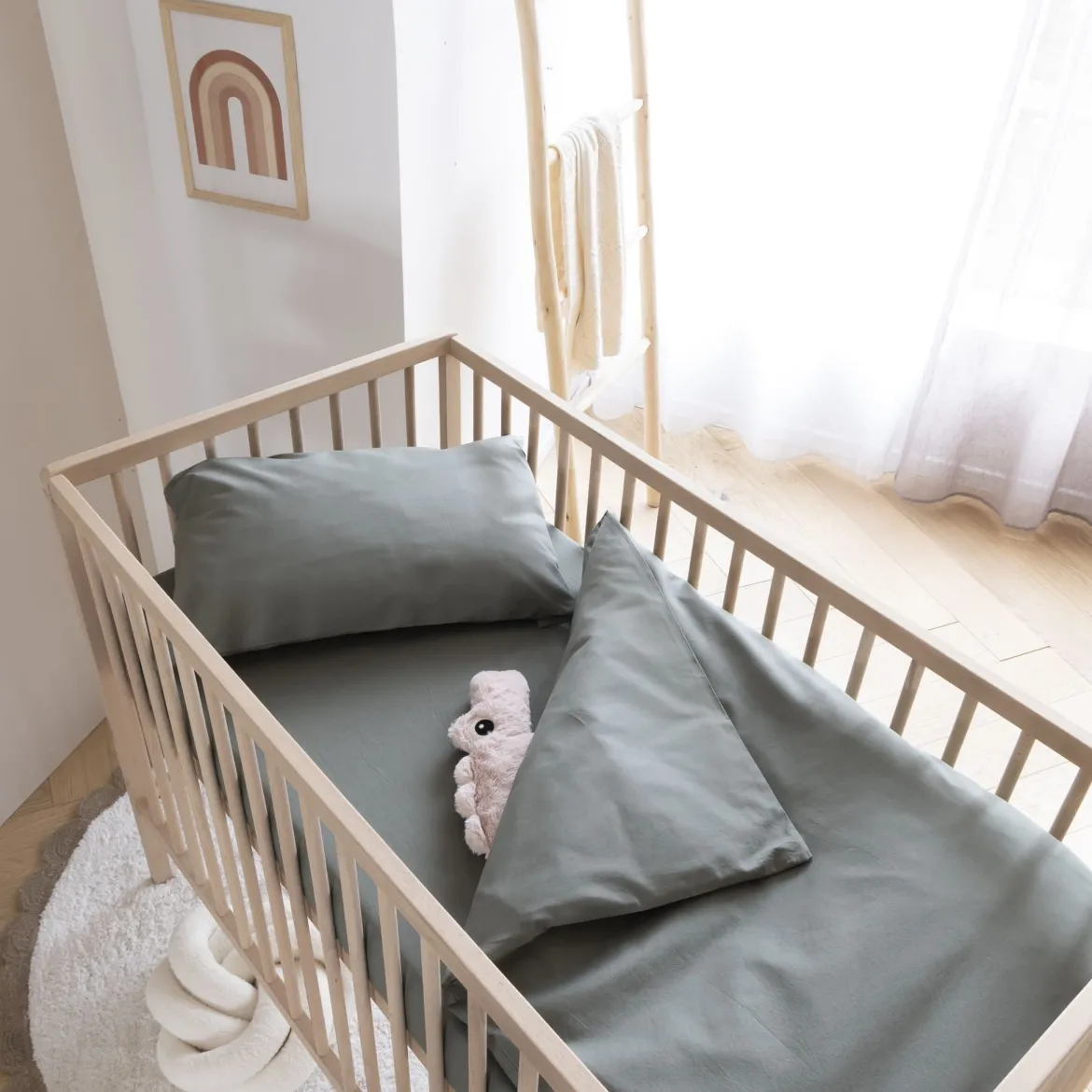 Housse de couette bébé coton lavé 80x120 - SOMEO