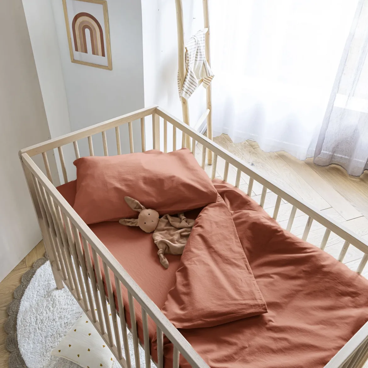 Housse de couette bébé coton lavé 80x120 - SOMEO