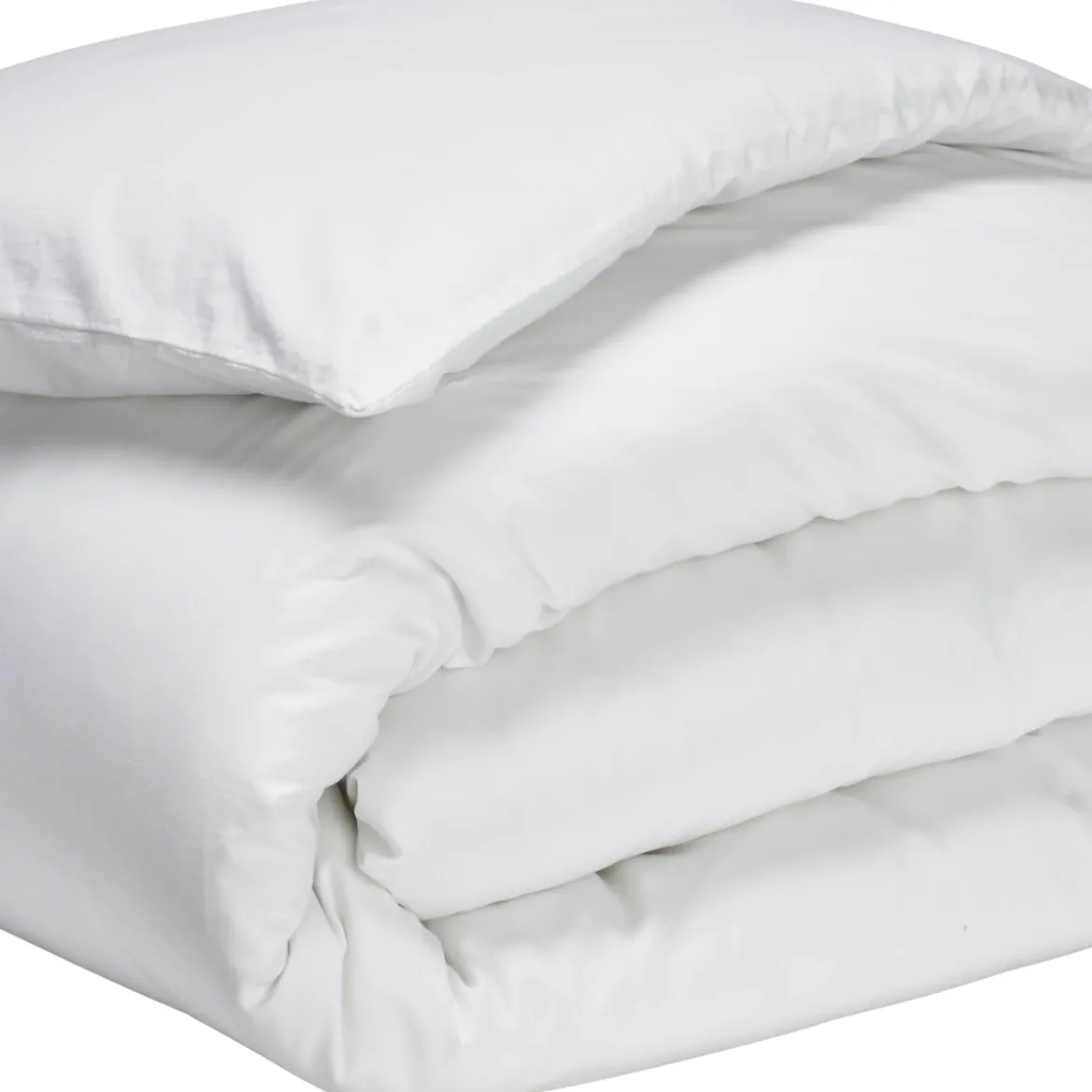 Housse de couette blanc 100% coton biologique