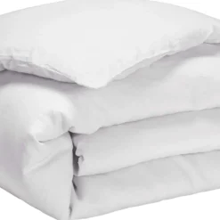 Housse de couette blanc 100% lin