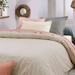 Housse de couette 100% coton biologique ficelle - Tradilinge