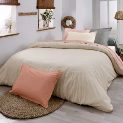 Housse de couette 100% coton biologique ficelle - Tradilinge