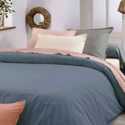 Housse de couette 100% coton biologique indigo - Tradilinge