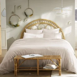 Housse de couette 100% coton broderie anglaise