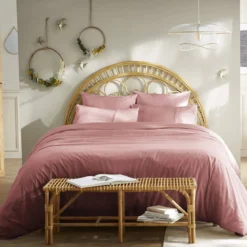 Housse de couette 100% coton broderie anglaise