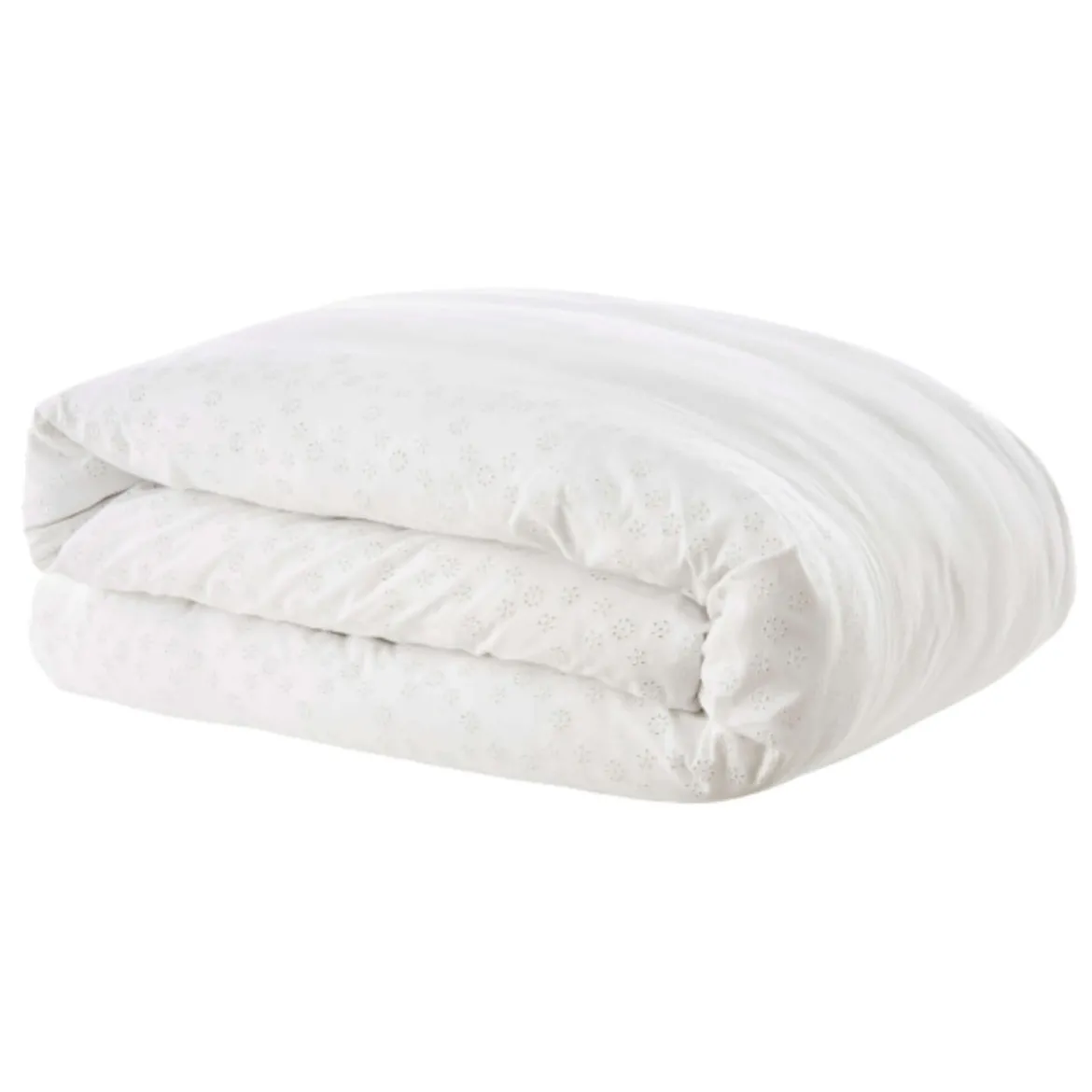 Housse de couette 100% coton broderie anglaise