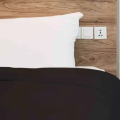 Housse de couette 100% coton noir - Tradilinge