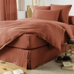 Housse de couette double gaze de coton