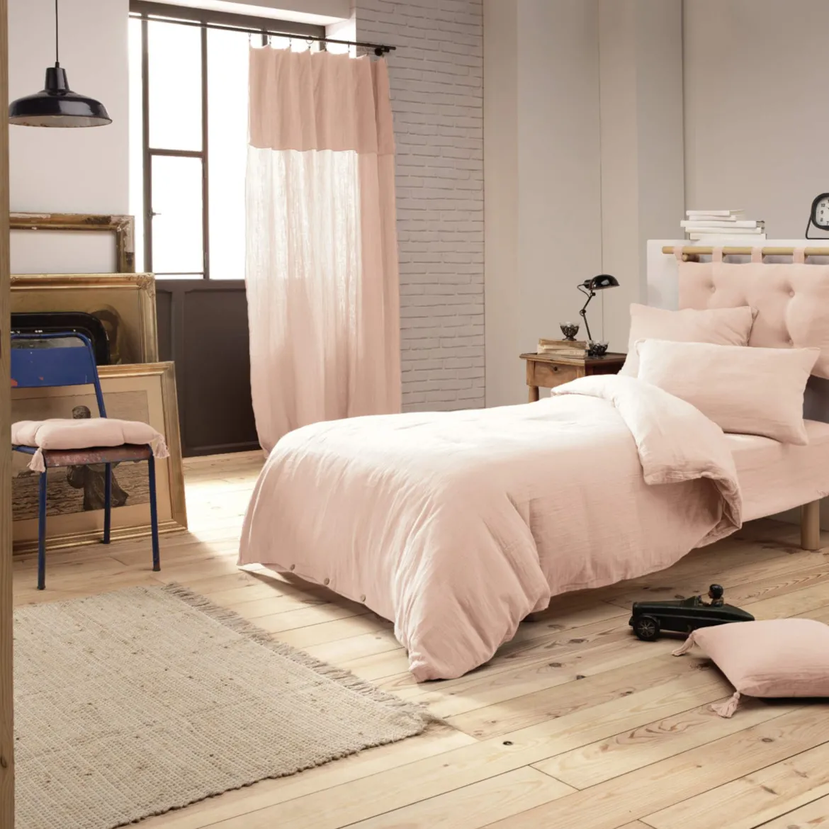 Housse de couette double gaze de coton