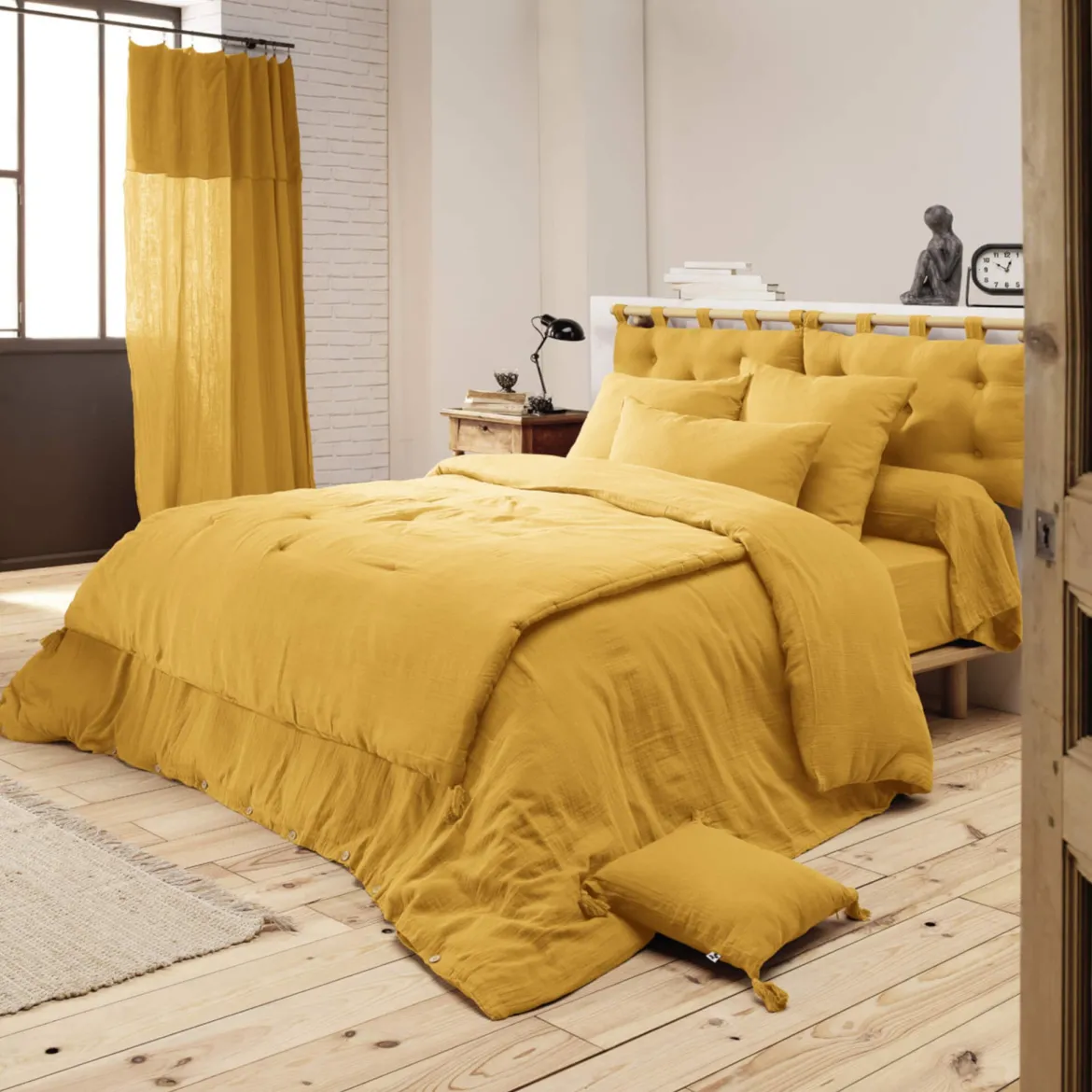 Housse de couette double gaze de coton
